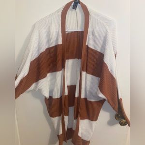 Size small long sleeve striped cardigan